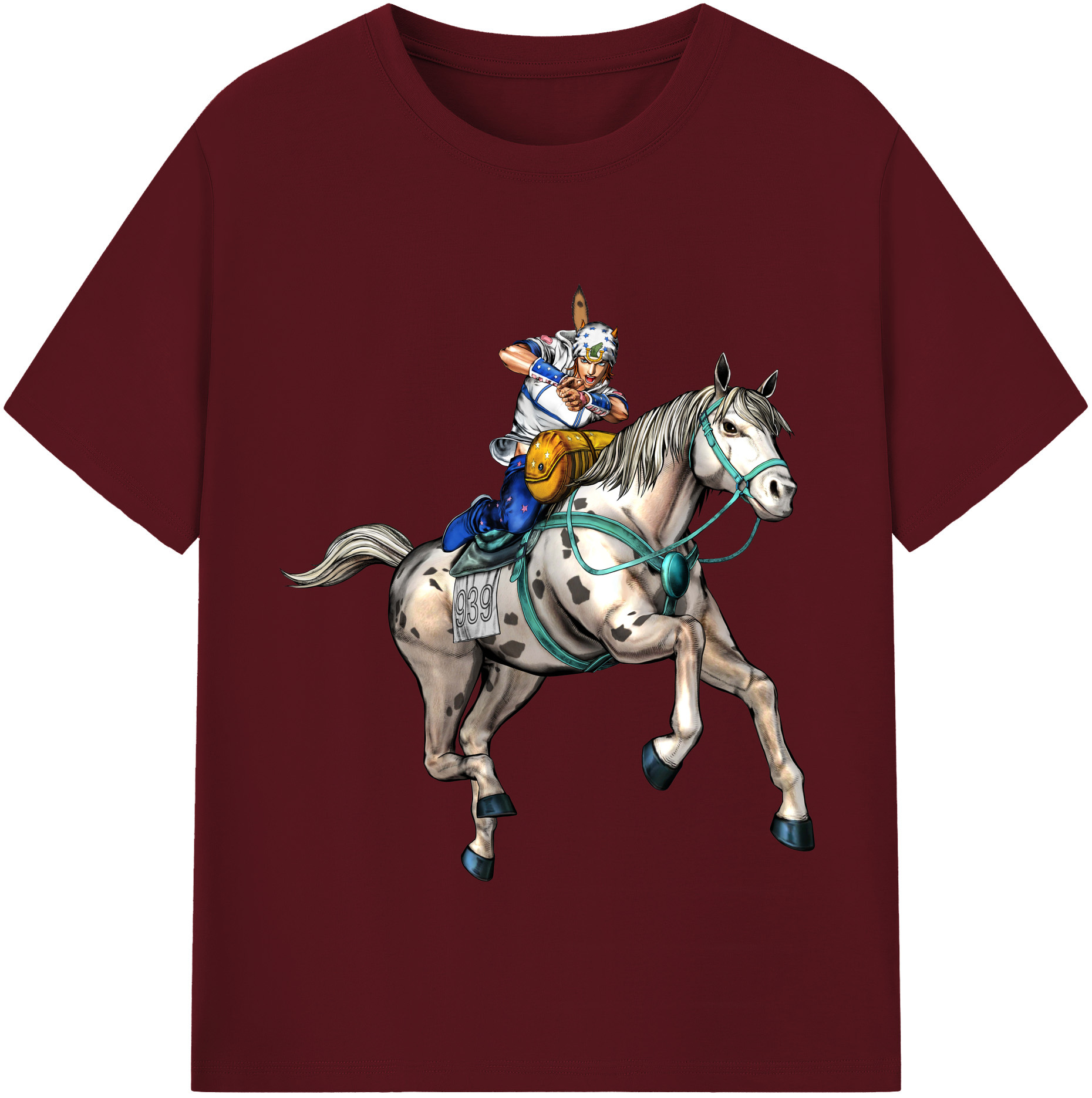 （画像用） ジョジョの奇妙な冒険 ジョナサン?ジョースター JoJo's Bizarre Adventure Jonathan Joestar 綿100％半袖Tシャツ（フロントプリント）